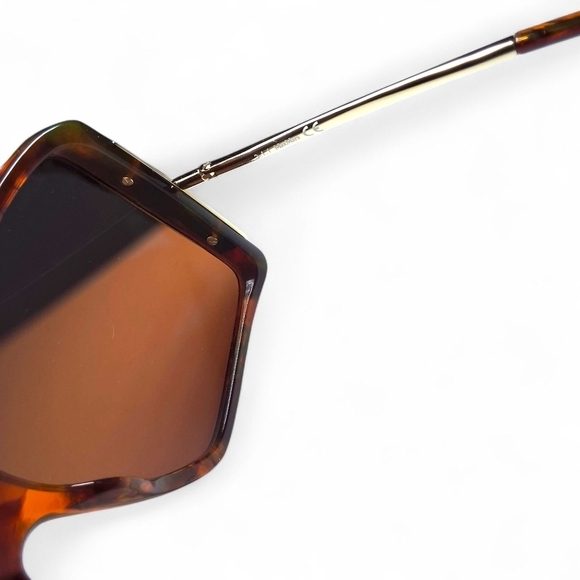 Max Mara MM0003/S 54E Oversized Square Sunglasses Tortoise Gradient NWT main image 5
